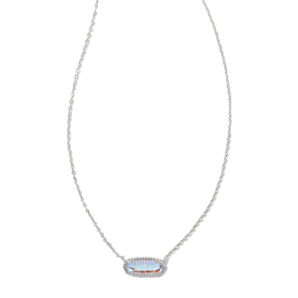 Kendra Scott -  Eva Dichroic Glass Rhodium Over Brass Silver